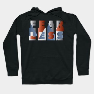 Fearless | Geometric Typographic Design Hoodie